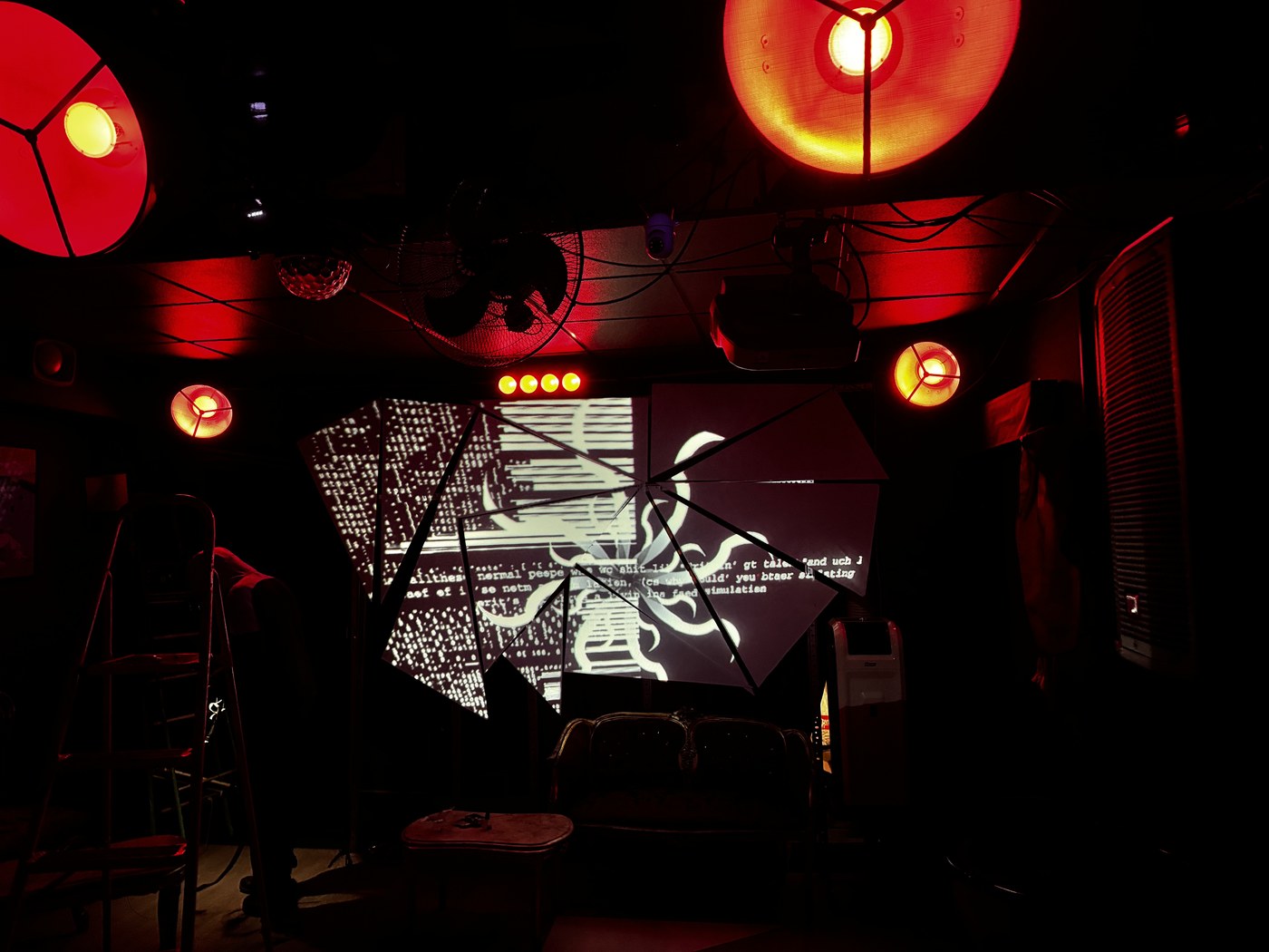 Theatre — Intimate red venue
